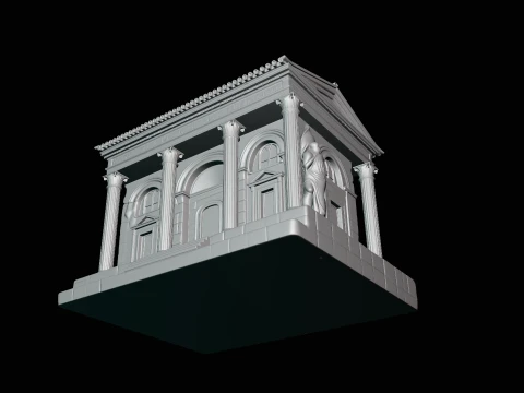 Roman Villa Model Design 1 - 3D Print Model 3D Print Model