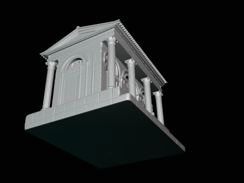 Roman Villa Model Design 1 - 3D Print Model 3D Print Model