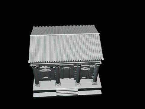 Roman Villa Model Design 1 - 3D Print Model 3D Print Model