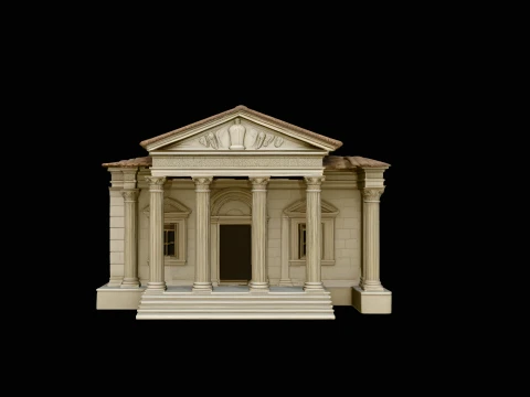 Roman Villa Model Design 3 - 3D Print Model 3D Print Model