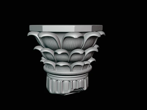 Corinthian Column Capital Model Design 4 - 3D Print Model 3D Print Model