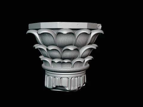 Corinthian Column Capital Model Design 4 - 3D Print Model 3D Print Model