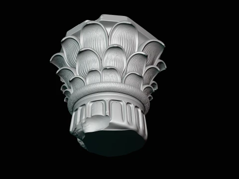 Corinthian Column Capital Model Design 4 - 3D Print Model 3D Print Model