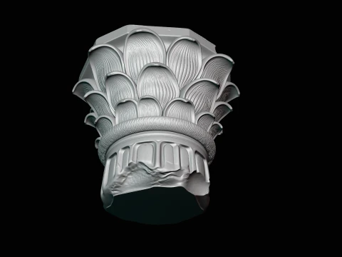 Corinthian Column Capital Model Design 4 - 3D Print Model 3D Print Model