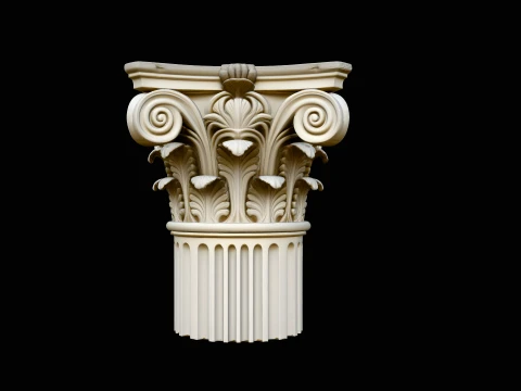 Corinthian Column Capital Model Design 5 - 3D Print Model 3D Print Model