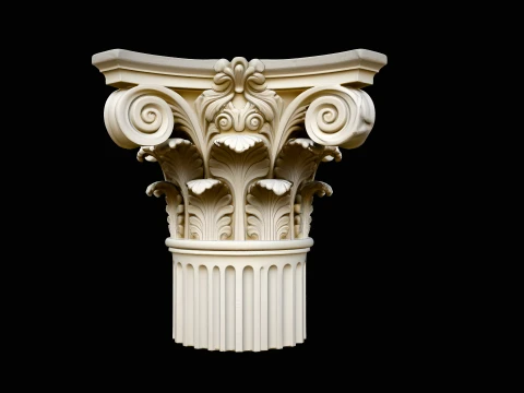 Corinthian Column Capital Model Design 6 - 3D Print Model 3D printmodel