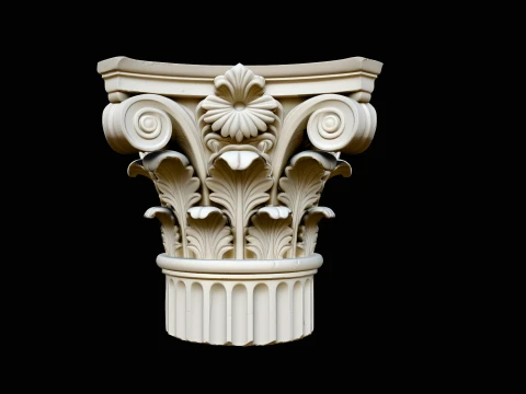 Corinthian Column Capital Model Design 9 - 3D Print Model 3D Print Model