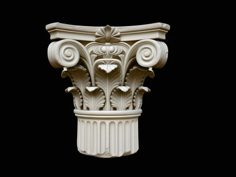 Corinthian Column Capital Model Design 10 - 3D Print Model 3Dプリントモデル