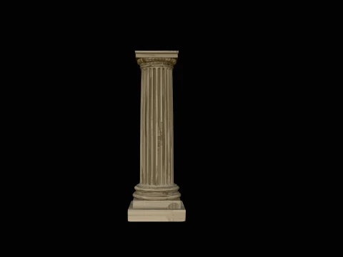 Classical Column Model Design 1 - 3D Print Model 3D Baskı Modeli