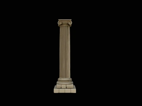 Classical Column Model Design 4 - 3D Print Model 3D Baskı Modeli