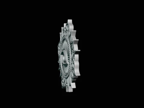 Evil Eye Sun Medallion Pendant Design 8 - 3D Print Model 3D Print Model