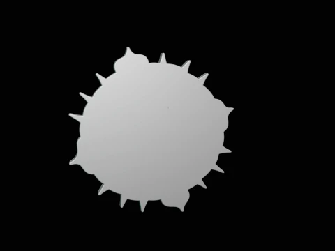 Evil Eye Sun Medallion Pendant Design 8 - 3D Print Model 3D Print Model