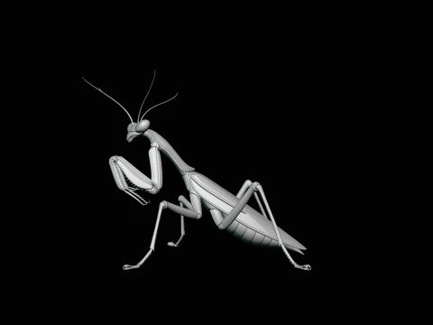 Praying Mantis Statue Design 2 - 3D Print Model 3D Print Model