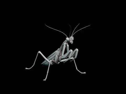 Praying Mantis Statue Design 2 - 3D Print Model 3D Print Model
