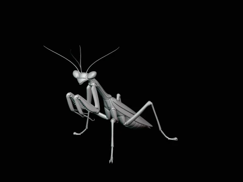 Praying Mantis Statue Design 2 - 3D Print Model 3D Print Model