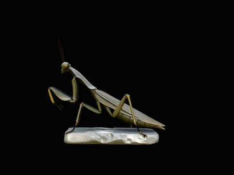 Praying Mantis Statue Design 4 - 3D Print Model 3Dプリントモデル