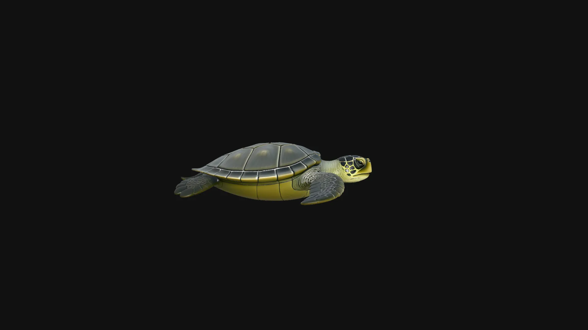 Sea Turtle Statue Design 1 - 3D Print Model 3D Print Model .c4d .max .obj .3ds .fbx .stl .blend 
