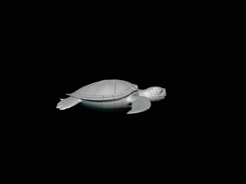 Sea Turtle Statue Design 1 - 3D Print Model 3D Print Model