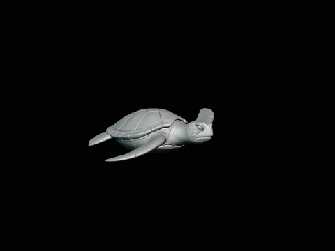 Sea Turtle Statue Design 1 - 3D Print Model 3D Print Model