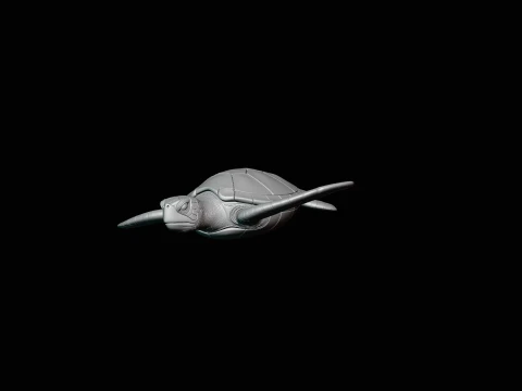 Sea Turtle Statue Design 1 - 3D Print Model 3D Print Model