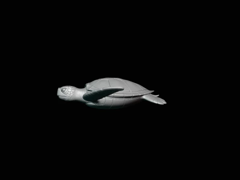 Sea Turtle Statue Design 1 - 3D Print Model 3D Print Model