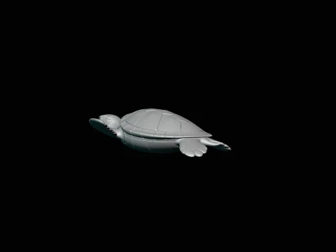 Sea Turtle Statue Design 1 - 3D Print Model 3D Print Model