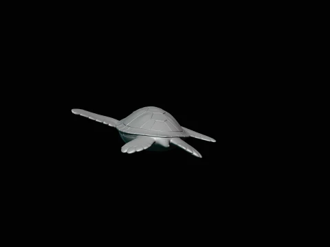 Sea Turtle Statue Design 1 - 3D Print Model 3D Print Model