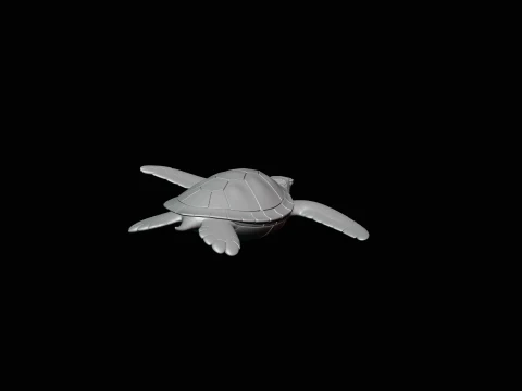 Sea Turtle Statue Design 1 - 3D Print Model 3D Print Model