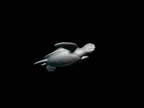 Sea Turtle Statue Design 1 - 3D Print Model 3D Print Model