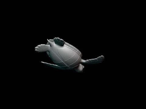 Sea Turtle Statue Design 1 - 3D Print Model 3D Print Model