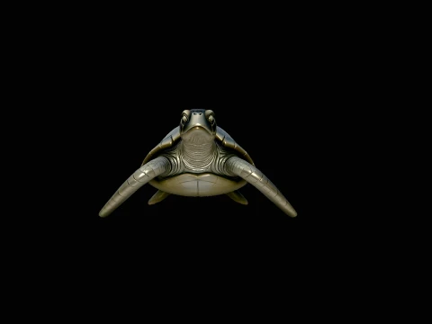 Sea Turtle Statue Design 2 - 3D Print Model 3D Принт Модель