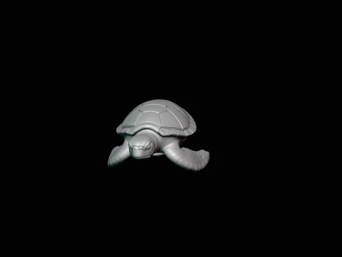Sea Turtle Statue Design 4 - 3D Print Model 3D Print Model