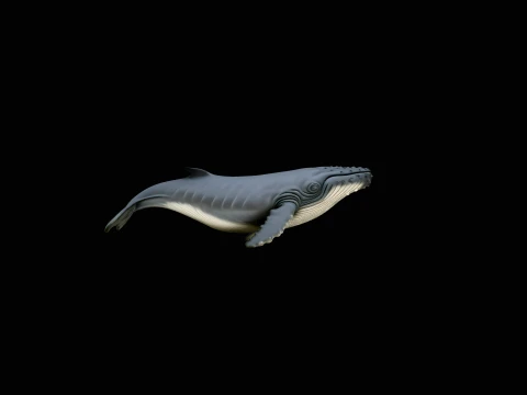 Humpback Whale Statue Design 4 - 3D Print Model 3D Druckmodell
