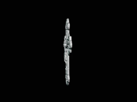 Gothic Filigree Crucifix Statue Design 2 - 3D Print Model 3D Print Model