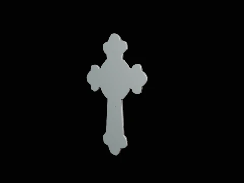 Gothic Filigree Crucifix Statue Design 2 - 3D Print Model 3D Print Model