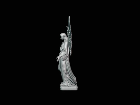 Angel with Open Arms Statue Design 2 - 3D Print Model 3D Print Model