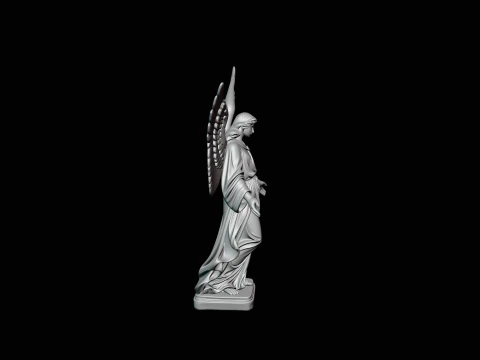 Angel with Open Arms Statue Design 2 - 3D Print Model 3D Print Model