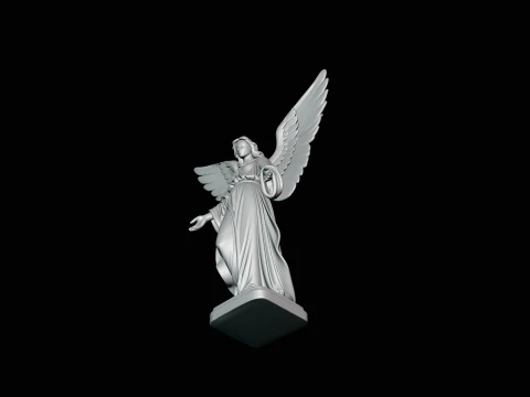 Angel with Open Arms Statue Design 2 - 3D Print Model 3D Print Model