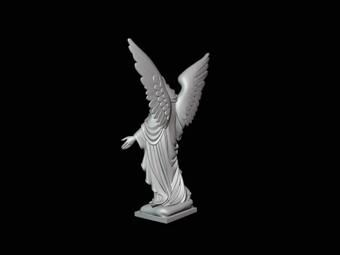 Angel with Open Arms Statue Design 3 - 3D Print Model 3D Print Model