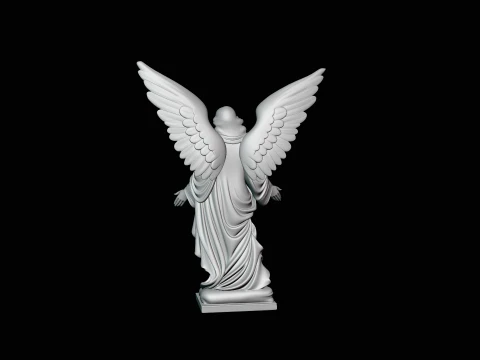 Angel with Open Arms Statue Design 3 - 3D Print Model 3D Print Model