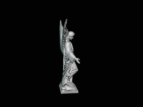 Angel with Open Arms Statue Design 3 - 3D Print Model 3D Print Model