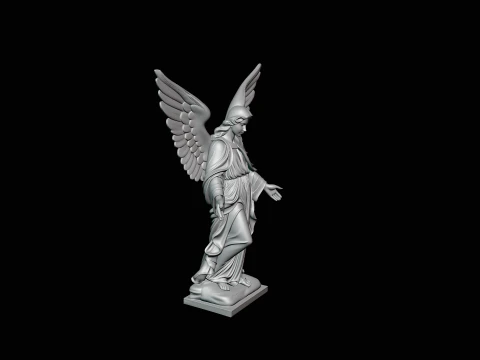 Angel with Open Arms Statue Design 3 - 3D Print Model 3D Print Model