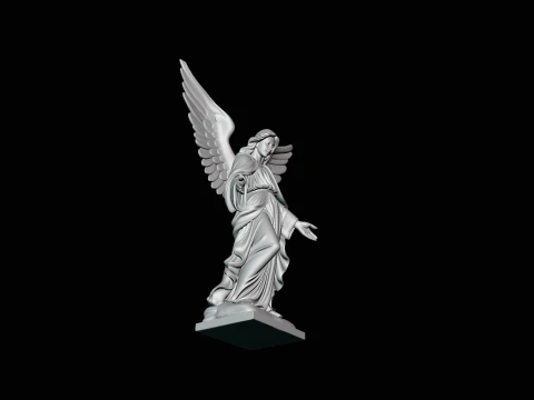 Angel with Open Arms Statue Design 3 - 3D Print Model 3D Print Model