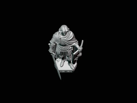 Warrior Saint Knight Statue Design 3 - 3D Print Model 3D Print Model