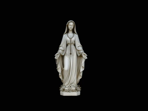 Our Lady of Grace Statue Design 4 - 3D Print Model 3D Print Model