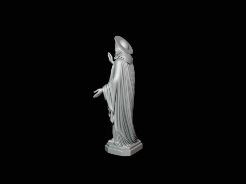 Blessing Christ Statue Design 1 - 3D Print Model 3D Print Model