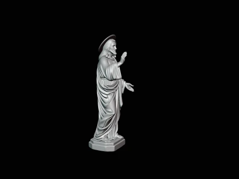 Blessing Christ Statue Design 1 - 3D Print Model 3D Print Model