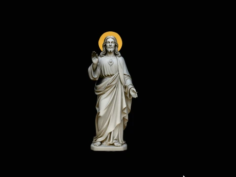 Blessing Christ Statue Design 3 - 3D Print Model Modello di stampa 3D