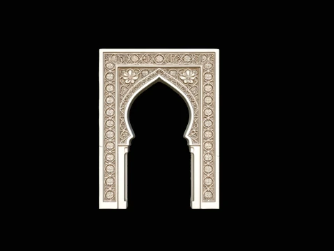 Moorish Arch Gateway Model Design 5 - 3D Print Model 3D Print Model
