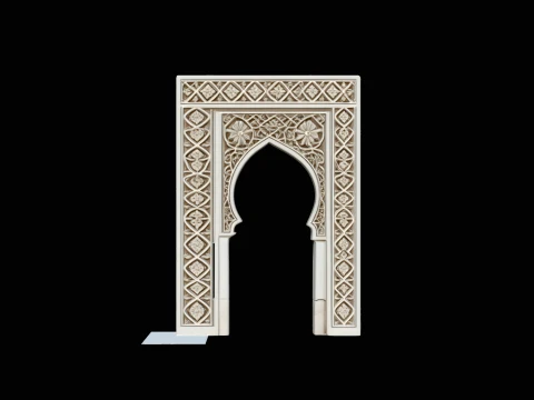 Projeto de modelo 6 do portal do arco mouro - modelo de impressão 3D Modelo de Impressão 3D